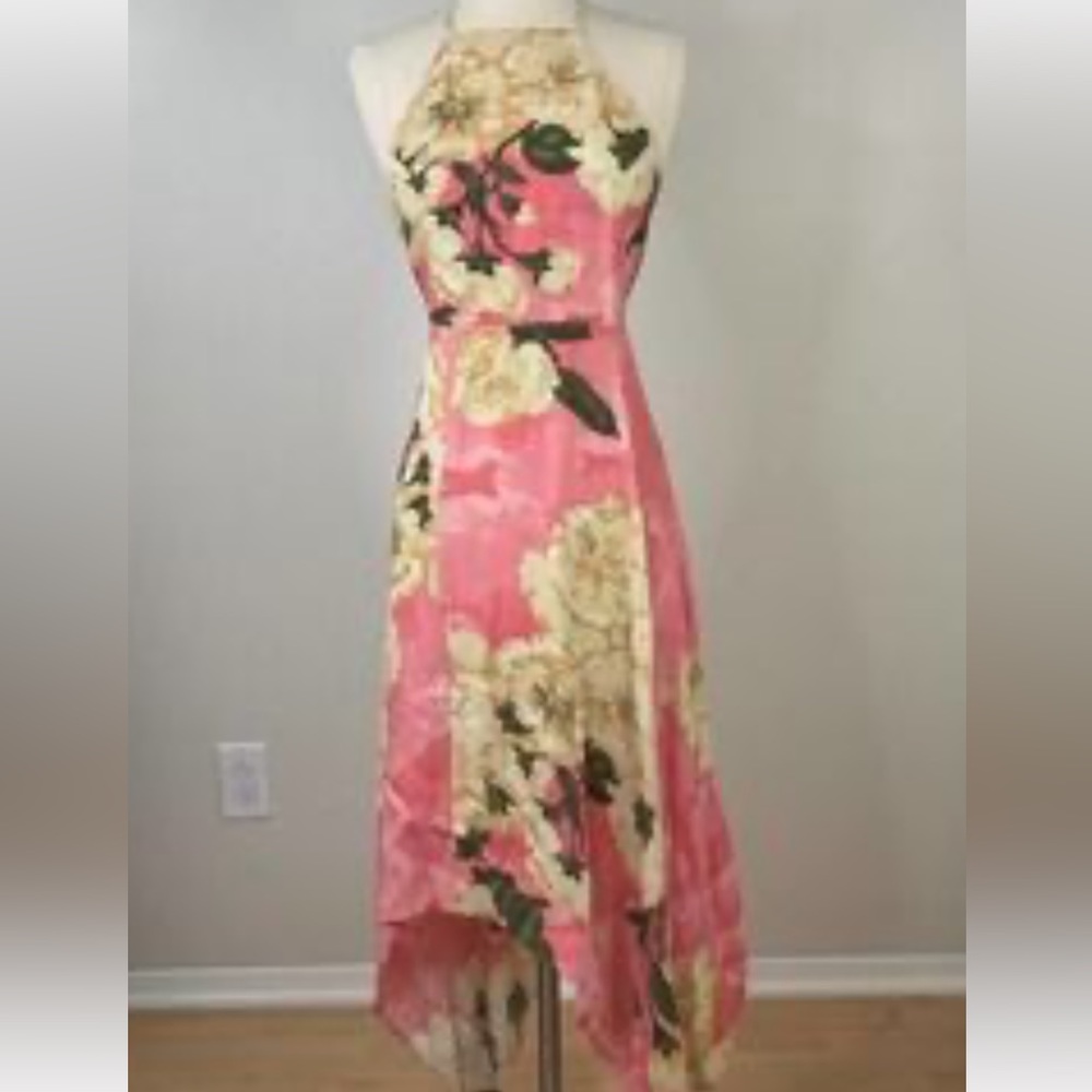 Reformation Asymmetrical Floral Dress